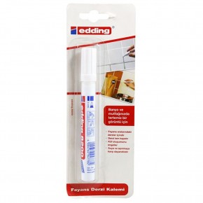 Edding Fayans Markörü Bulk Plastik Gövde Beyaz (1 Adet)
