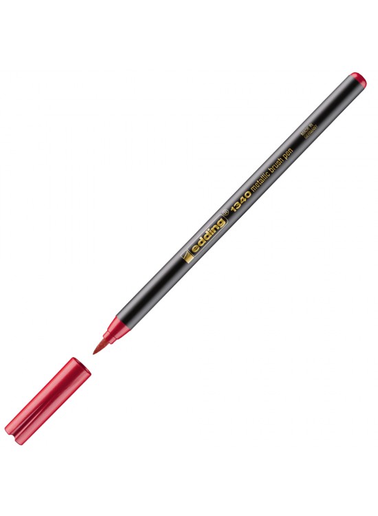 Edding Fırça Uçlu Kalem Metalik Kırmızı E-1340 (1 Adet)
