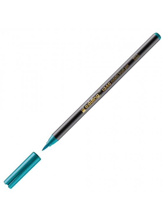 Edding Fırça Uçlu Kalem Metalik Yeşil E-1340 (1 Adet)