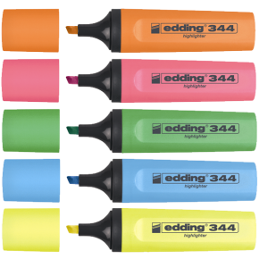 Edding Fosforlu Kalem Karışık Renk 5 Lİ 344