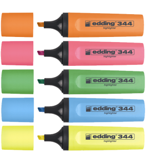 Edding Fosforlu Kalem Karışık Renk 5 Lİ 344