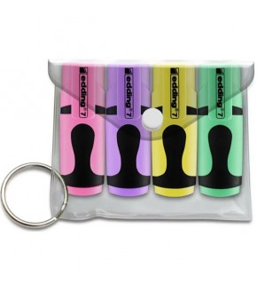 Edding Fosforlu Kalem Mini Pastel Renkler 4 Lü Poşet ED7P499PAS