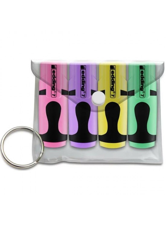 Edding Fosforlu Kalem Mini Pastel Renkler 4 Lü Poşet ED7P499PAS Edding Fosforlu Kalem Mini Pastel Renkler 4 Lü Poşet ED7P499PAS