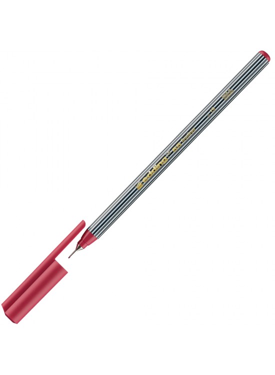 Edding İnce Uçlu Keçeli Kalem 0.4 MM Karmina Kırmızısı 55 (1 Adet)