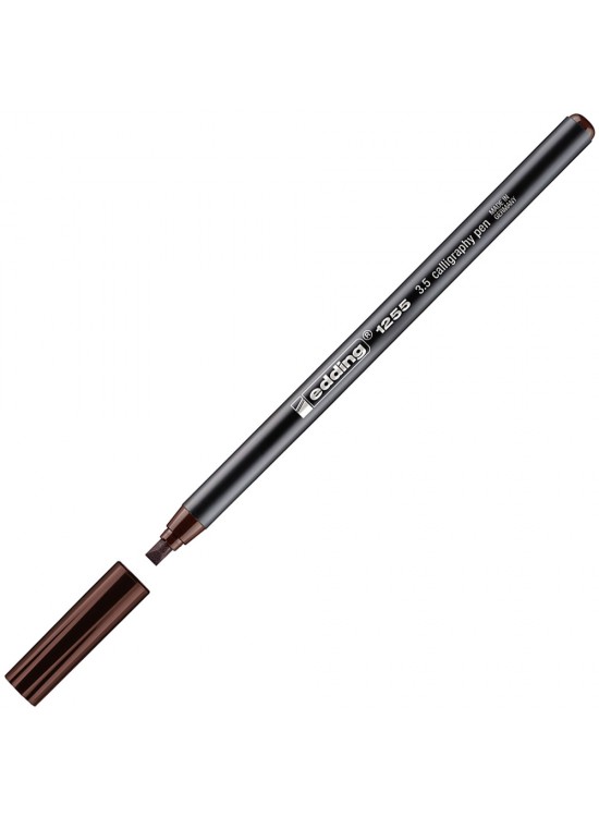 Edding Kaligrafi Kalemi Kesik Uçlu 3.5 mm Koyu Kahve 1255 (1 Adet)
