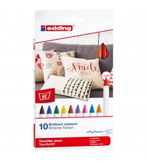 Edding Kumaş Boyama Kalemi 10 Lu Basıc 4600