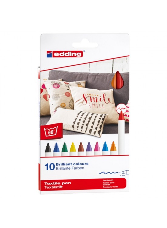 Edding Kumaş Boyama Kalemi 10 Lu Basıc 4600