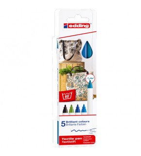 Edding Kumaş Boyama Kalemi Cool 5 Lİ 4500 /5S