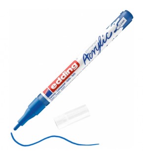 Edding Markör Akrilik İnce Uçlu 1-2 MM Anzer Mavi 903 5300 (1 Adet)