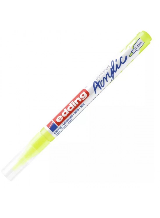 Edding Markör Akrilik İnce Uçlu 1-2 MM Fosforlu Sarı 065 5300 (1 Adet)