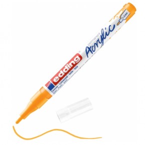 Edding Markör Akrilik İnce Uçlu 1-2 MM Güneş Sarısı 906 5300 (1 Adet)