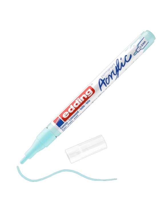 Edding Markör Akrilik İnce Uçlu 1-2 MM Pastel Mavi 916 5300 (1 Adet)