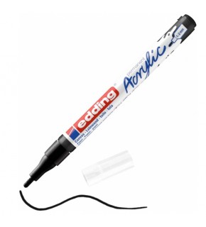 Edding Markör Akrilik İnce Uçlu 1-2 MM Siyah 901 5300 (1 Adet )