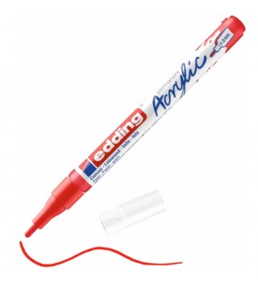Edding Markör Akrilik İnce Uçlu 1-2 MM Trafik Kırmızı 902 5300 (1 Adet)
