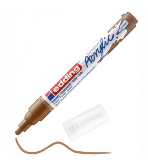Edding Markör Akrilik Orta Uçlu 2-3 MM Fındık Kahvesi 919 5100 (1 Adet)