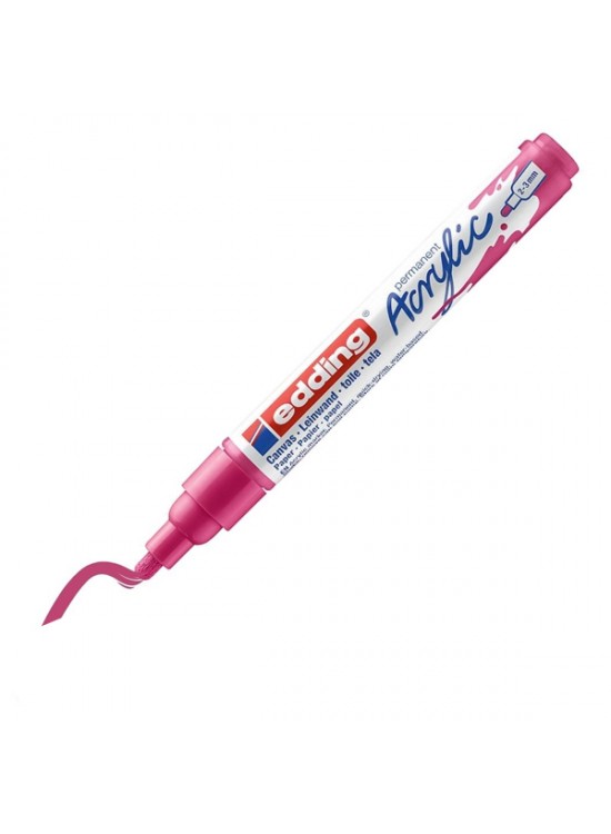 Edding Markör Akrilik Orta Uçlu 2-3 MM Telemagenta 909 5100 (1 Adet)