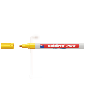 Edding Markör Dekor Boya Yuvarlak Uçlu 2-4 mm Sarı 750 (1 Adet)