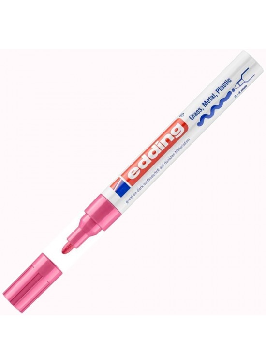Edding Markör Boya Dekor Yuvarlak Uçlu  2-4 MM  Pembe 750CR (1 Adet )