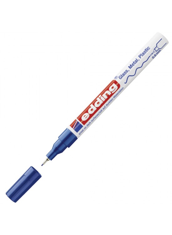 Edding Markör Dekor Boya 0.8 MM Yuvarlak Uçlu Mavi 780 (1 Adet)