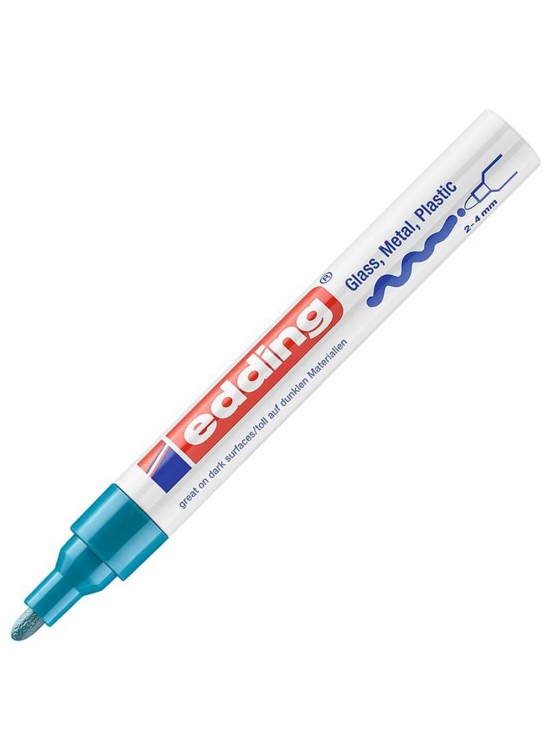 Edding Markör Dekor Boya Yuvarlak Uçlu 2-4 MM Açık Mavi 750CR