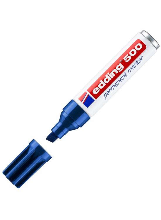 Edding Markör Permanent Kesik Uçlu 2-7 mm Mavi 500 (1 Adet)