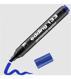 Edding Markör Permanent Kesik Uç Mavi 133 (1 Adet)