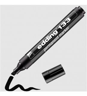Edding Markör Permanent Kesik Uç Siyah 133 (1 Adet)