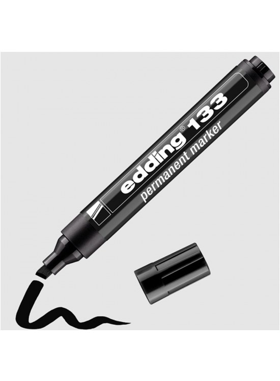 Edding Markör Permanent Kesik Uç Siyah 133 (1 Adet)