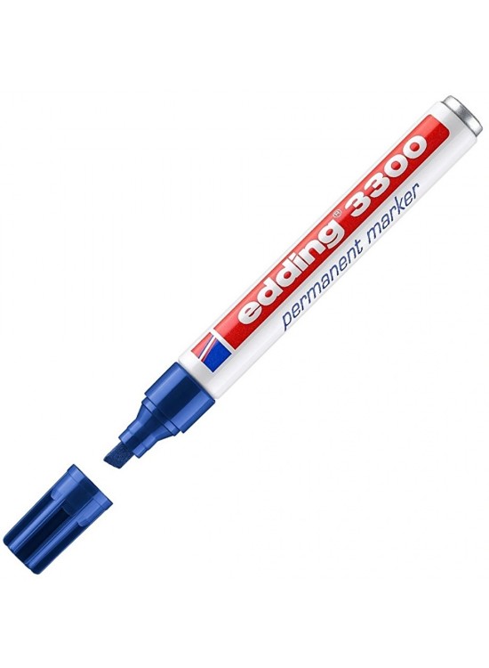 Edding Markör Permanent Kesik Uçlu 1-5 MM Mavi 3300 (1 Adet)