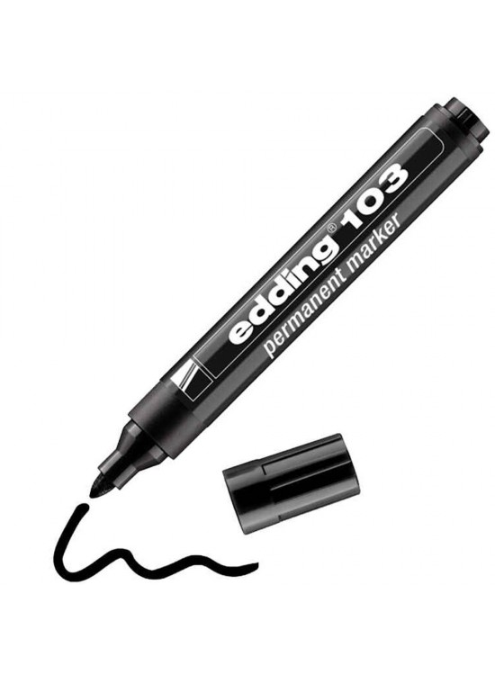 Edding Markör Permanent Yuvarlak Uç Siyah 103 (1 Adet) Edding Markör Permanent Yuvarlak Uç Siyah 103 (1 Adet)