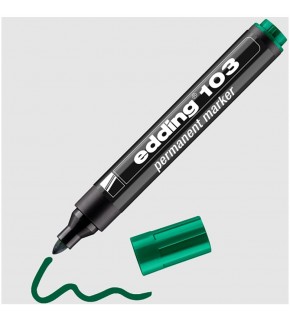 Edding Markör Permanent Yuvarlak Uç Yeşil 103 (1 Adet)