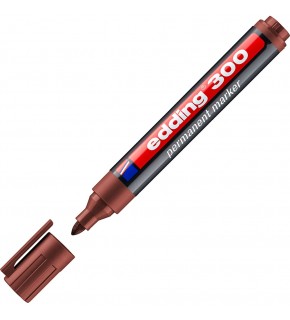 Edding Markör Permanent Yuvarlak Uçlu 1.5-3 MM Kahverengi 300 (1 Adet)