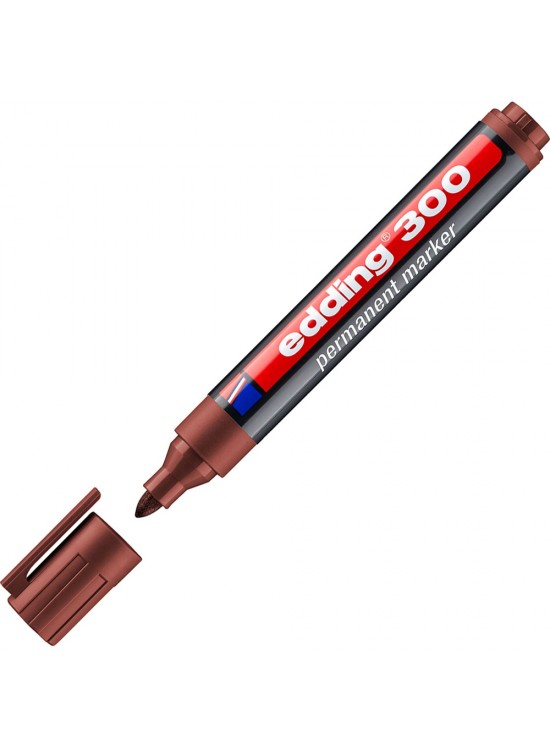 Edding Markör Permanent Yuvarlak Uçlu 1.5-3 MM Kahverengi 300 (1 Adet)
