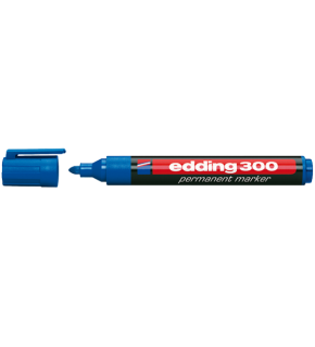 Edding Markör Permanent Yuvarlak Uçlu 1.5-3 mm Mavi 300 (1 Adet)