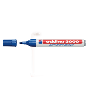 Edding Markör Permanent Yuvarlak Uçlu 1.5-3 MM Mavi 3000 (1 Adet)