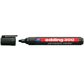 Edding Markör Permanent Yuvarlak Uçlu 1.5-3 mm Siyah 300 (1 Adet)