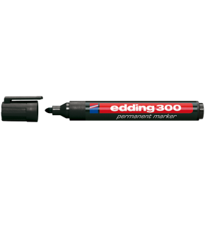 Edding Markör Permanent Yuvarlak Uçlu 1.5-3 mm Siyah 300 (1 Adet)