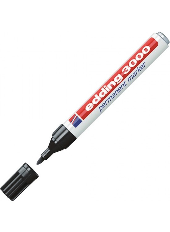 Edding Markör Permanent Yuvarlak Uçlu 1.5-3 MM Siyah 3000 (1 Adet)