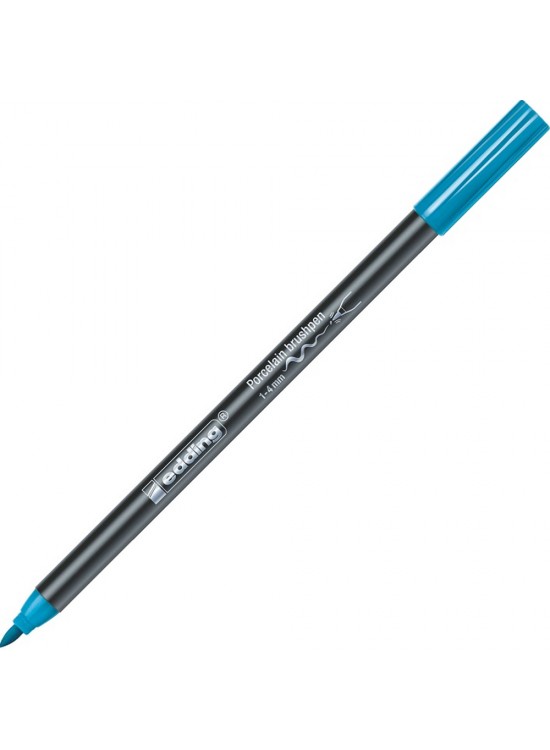 Edding Porselen Kalemi Fırça Uçlu 1-4 MM Açık Mavi 4200 (1 Adet)
