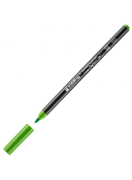 Edding Porselen Kalemi Fırça Uçlu 1-4 MM Açık Yeşil 4200 (1 Adet)