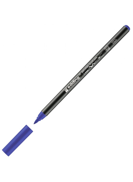 Edding Porselen Kalemi Fırça Uçlu 1-4 mm Mavi 4200 (1 Adet)