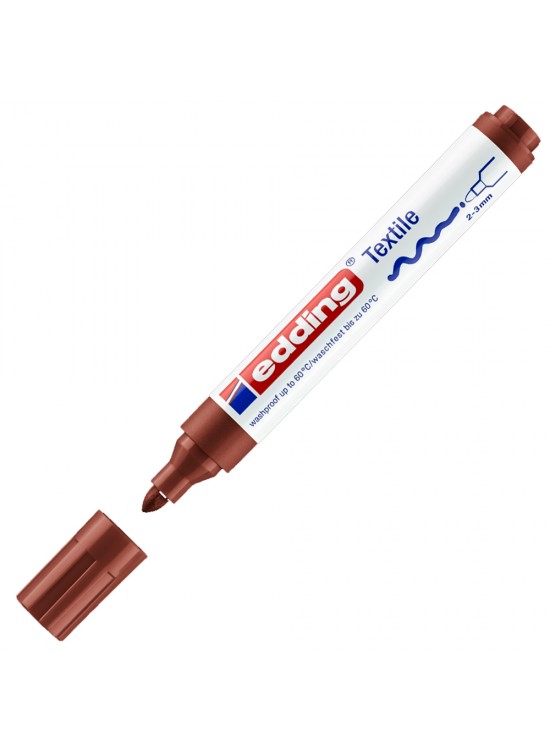 Edding T-Shırt Kalemi Yuvarlak Uçlu 2-3 MM Kahve 4500 (1 Adet)