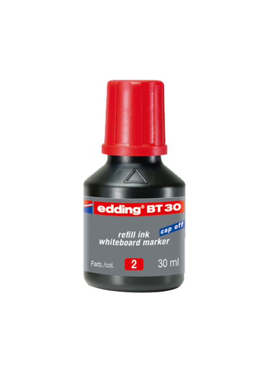 Edding Tahta Kalem Mürekkebi Damlalıklı 30 ML Kırmızı BT30 (1 Adet)