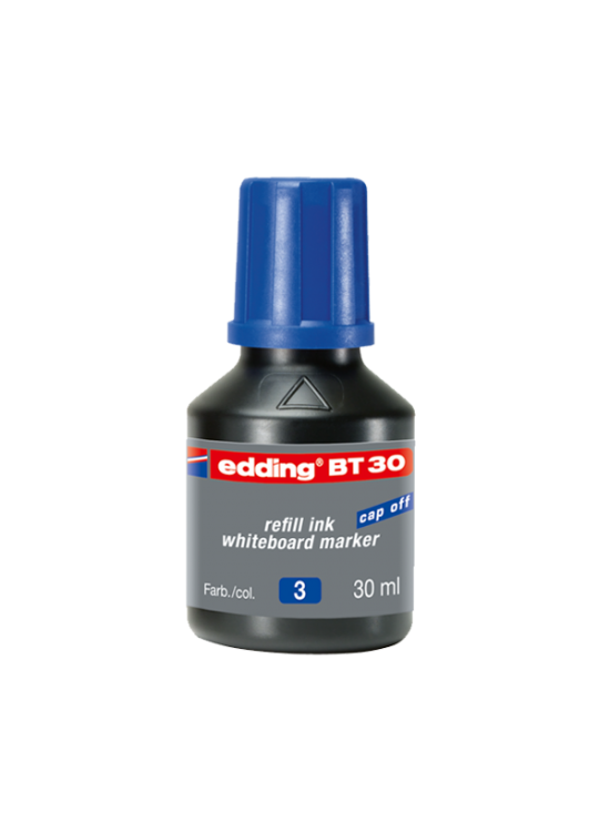 Edding Tahta Kalem Mürekkebi Damlalıklı 30 ML Mavi BT30 (1 Adet)