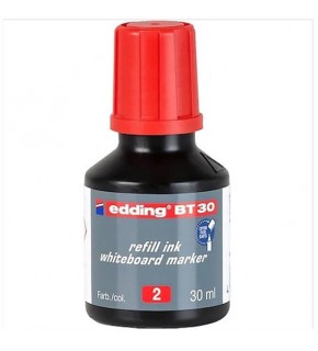Edding Tahta Kalem Mürekkebi Damlalıklı Ekonomik 30 ML Kırmızı 2 Li BT30