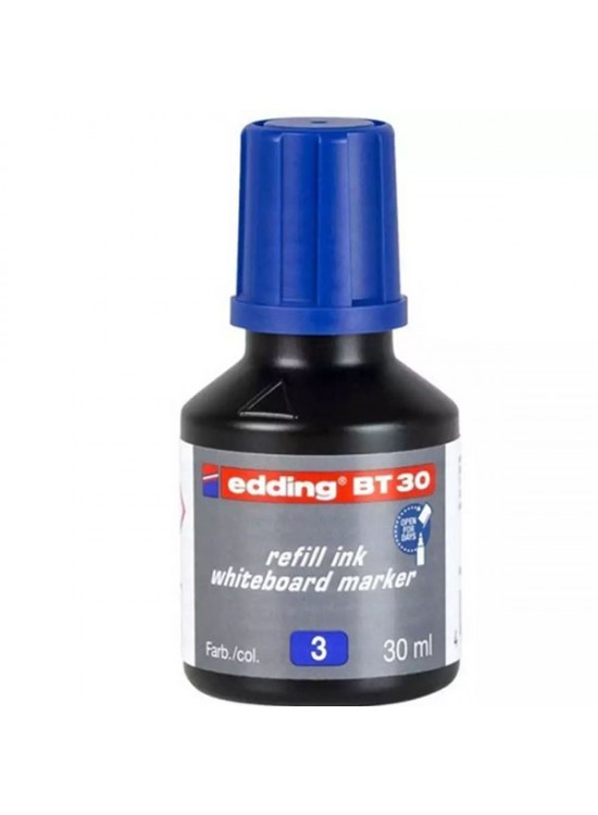 Edding Tahta Kalem Mürekkebi Damlalıklı Ekonomik 30 ML Mavi 2 Li BT30