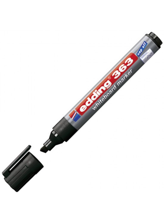 Edding Tahta Kalemi Kesik Uçlu Siyah 363 (1 Adet)