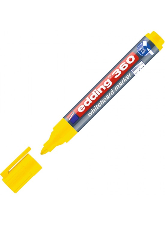 Edding Tahta Kalemi Yuvarlak Uçlu Sarı 360 (1 Adet)