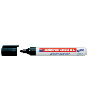 Edding Tahta Kalemi Yuvarlak Uçlu Siyah 360 XL (1 Adet)