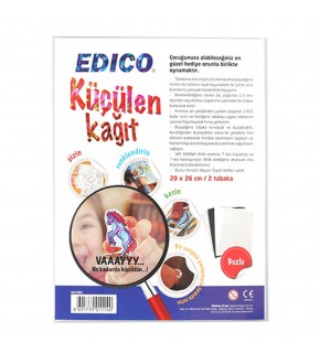 Edico Küçülen Kağıt Buzlu 20x26 Cm 2 Li